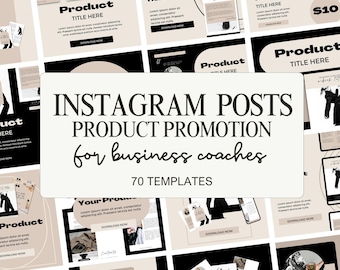 Instagram Promotion Templates for Business Coaches | Canva Sales Posts | Offer Launch Content | Done For You Marketing Templates