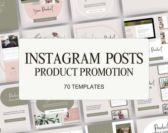 Instagram Lead Magnet Post Templates, Edit in Canva, Instagram templates, Product Promotion Posts for Instagram - Olivia