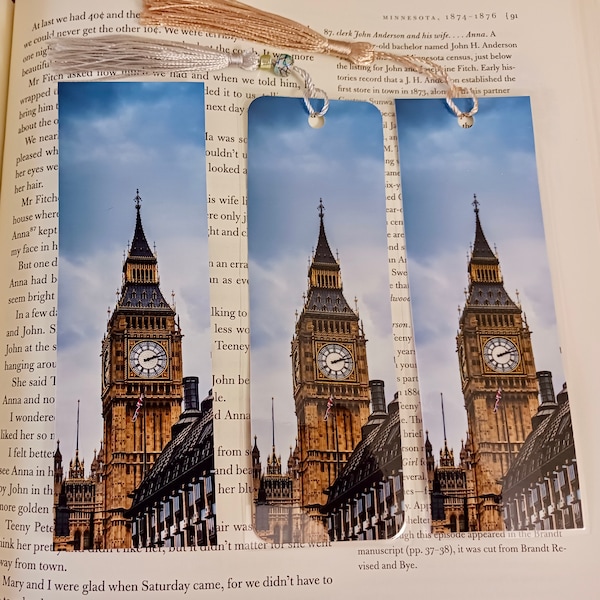 London Big Ben Great Clock of Westminster Bookmark C4