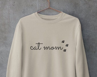 Cat Mom Crewneck Sweatshirt | Mom of Cats Shirt | Cat Owner Sweater | Cat Mom Gift | Cat Mom Sweatshirt | Gift For Her | Cat Mom