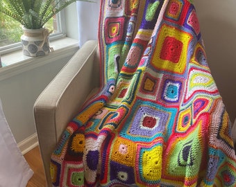 Easy Crochet Scrap Blanket Pattern
