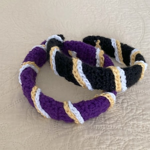 LSU / Saints Crochet Headband Pattern