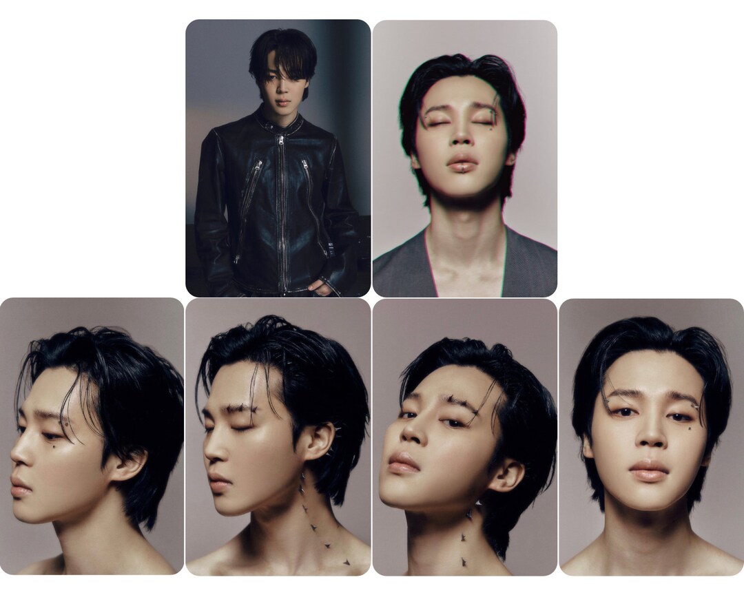 BTS Jimin Face Concept Hardware Version Fanmade Photocards Etsy