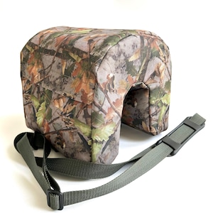 Bolsa tipo puf con forma de U para cámara, sin relleno, resistente al agua, 1000 D, accesorios hechos a mano para fotografía de vida salvaje en tonos de bosque, oliva, erebis, negro y camuflaje DPM