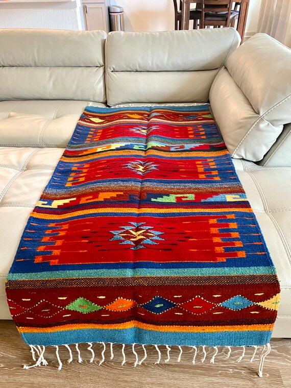 Traditional Mexican Oaxaca Handmade Rug 100% Sheep Wool - Etsy