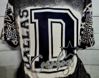 Cowboys Bleached T-Shirt mit angepassten Ärmeln