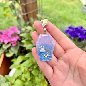 dreamy glitter coffin resin shaker charm keychain for bags backpacks purses cute accessory