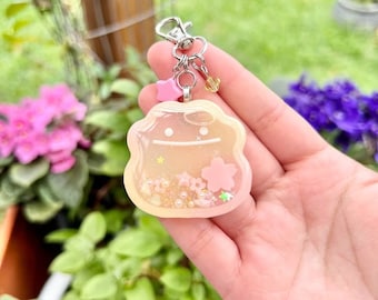 large ditto resin shaker keychain cute pastel color charm for bags backpacks purses kawaii charm