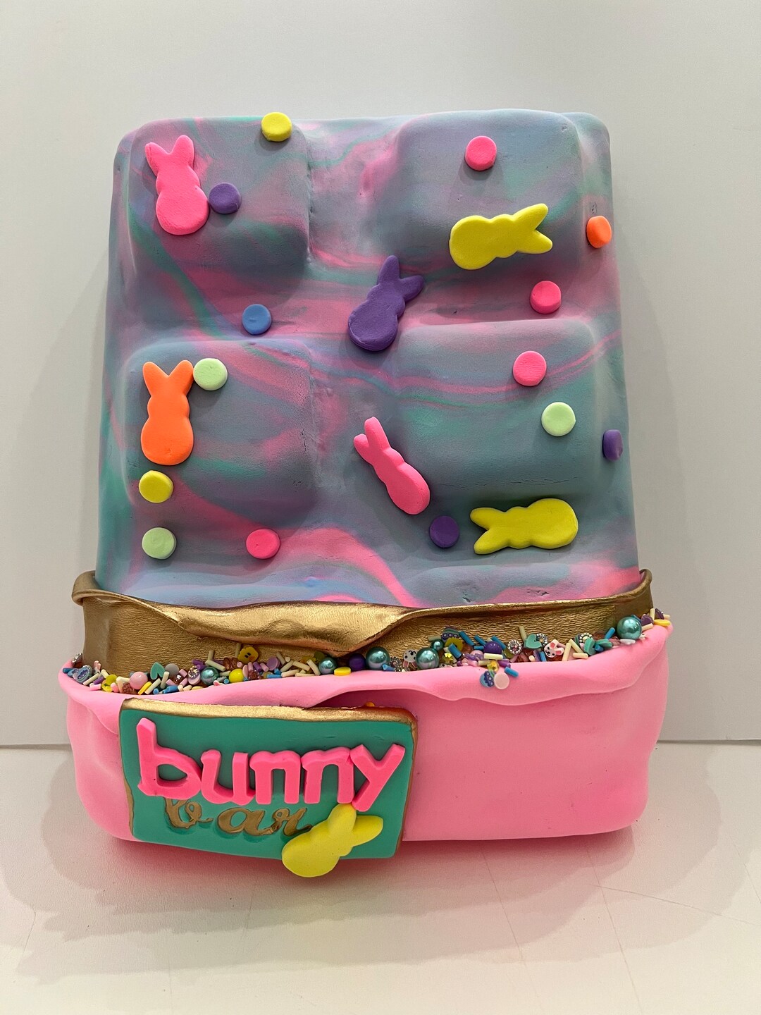 Large Fake Bunny Chocolate Bar, Tree Decoration, Candyland Decoration ...