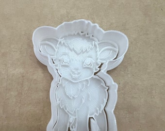 Sweet lamb cookie cutter/stamp, Easter spring cookie cutters, stamps, baking tools, clay cutter/stamp, embosser, embossed, made to order