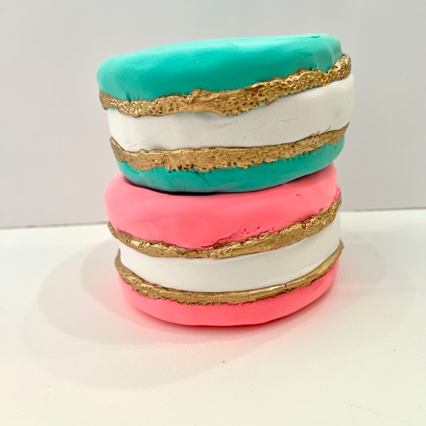 Large faux macaron decoration, Candyland theme decor, fake bake, cookie prop, wreath attachment