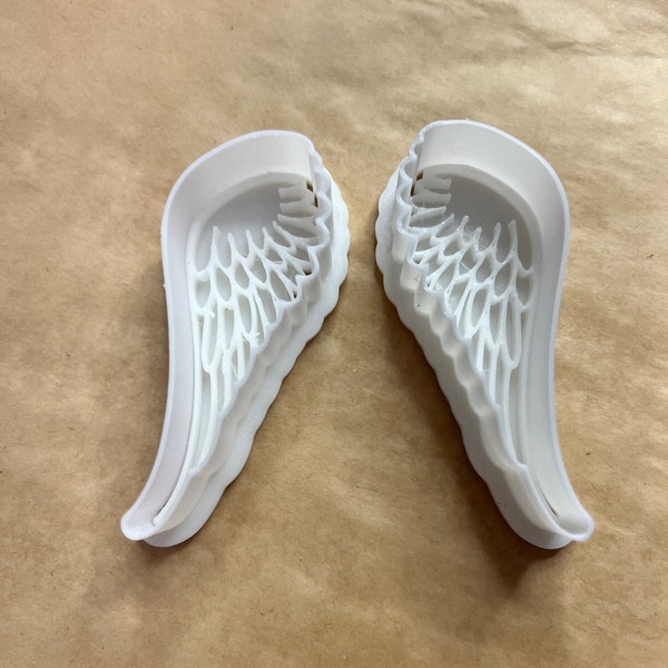 Set of Angel or Cupid wings cookie cutter and/or stamp,  Valentine’s day cutter, embosser, clay cutter, clay tool, made to order