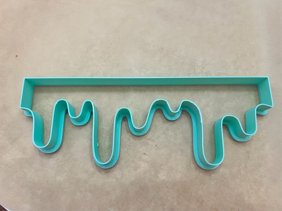 Icing 2 Dripping Cookie Cutter, Fake Bake Cookie Cutter, Clay Cutter