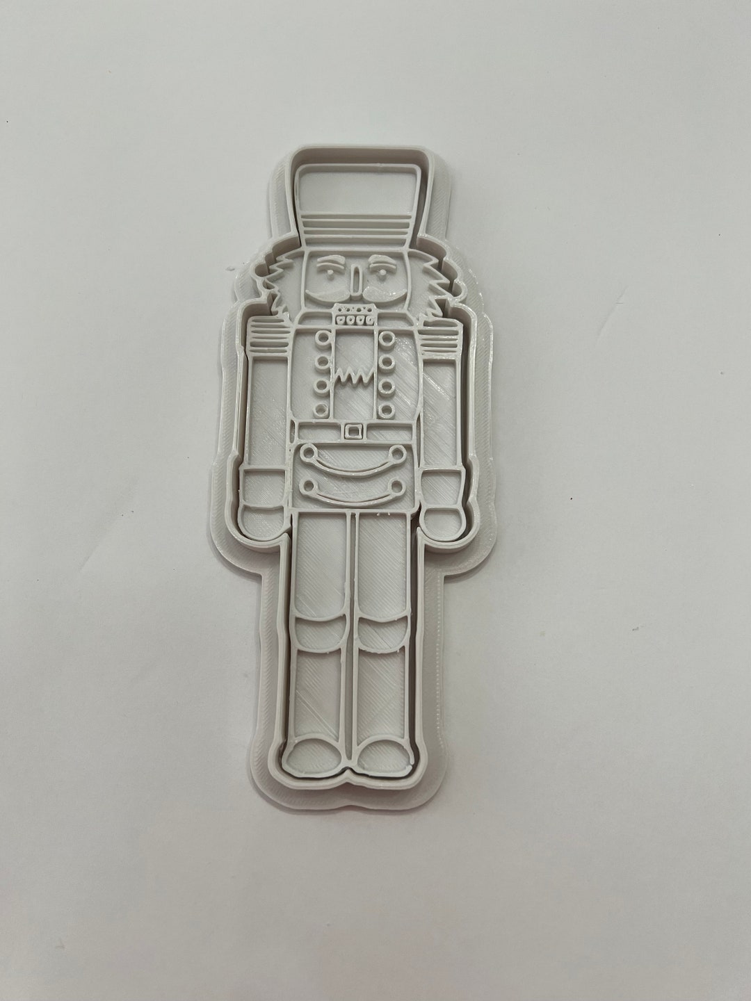 Large Nutcracker Cookie Cutter/stamp Set, Christmas Cookie Cutter, Holiday Clay Cutter and Stamp