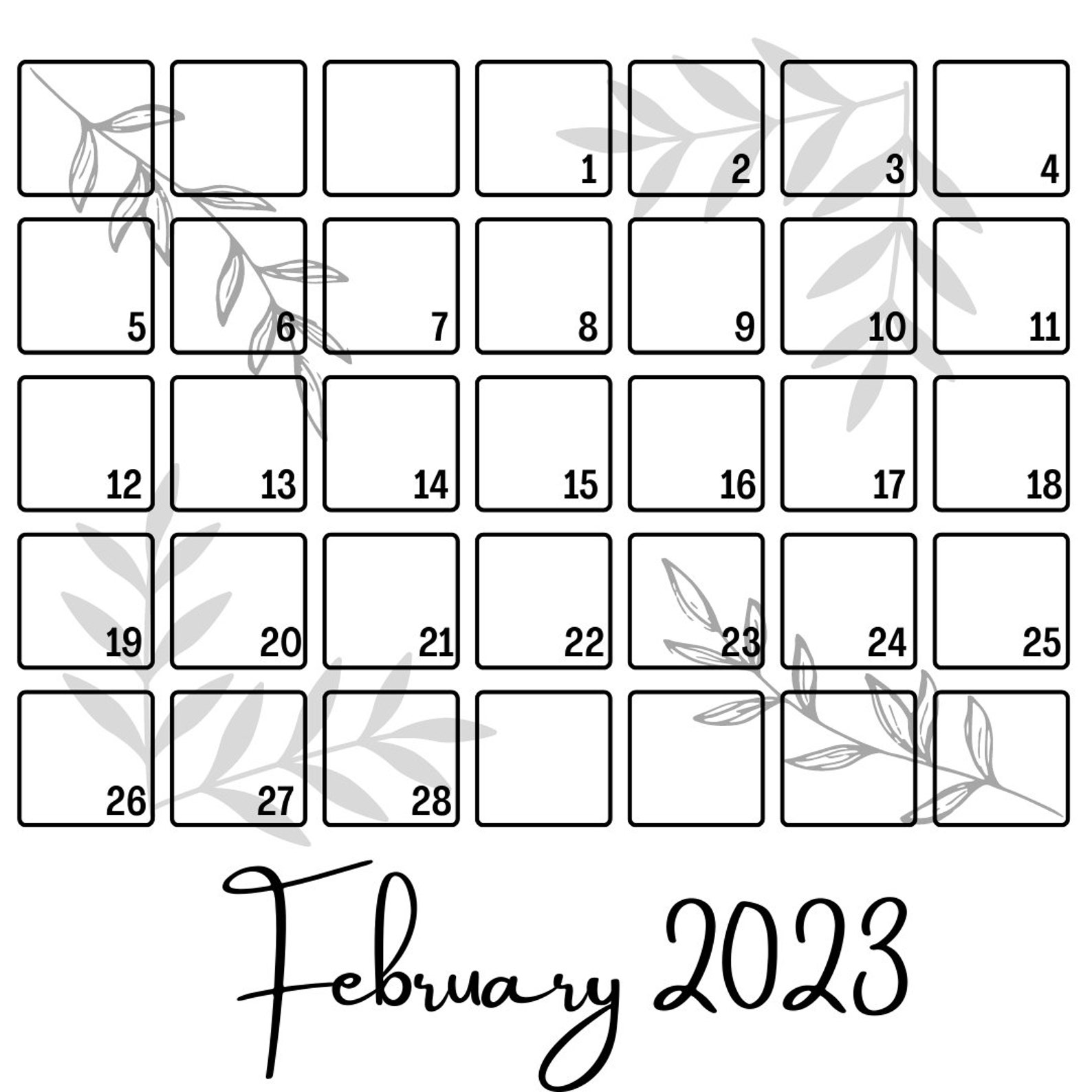 Calendario digital imprimible 2023 Etsy México