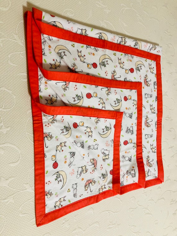 Baby Flannelette Wrap bunny Rug Etsy
