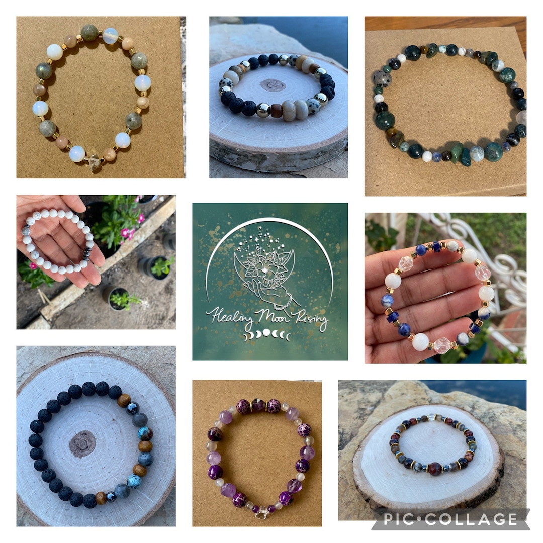 Create Your Own Crystal Bracelet. Build Your Own Natural Stone Bracelet