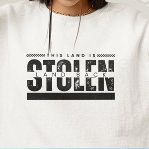 Indigenous Stolen Landback SVG PNG native Digital Download for cricut vinyl, sublimation