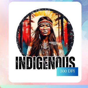 Indigenous Women jpeg png native digital download for sublimation design
