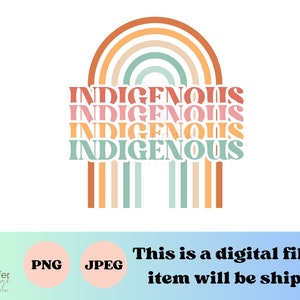 Indigenous Rainbow png jpeg native digital download for printable art, sublimation