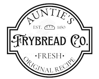 Frybread Co. indigenous SVG PNG JPG Digital Download for cricut, sublimation, printables.