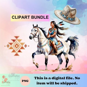 Indigenes ClipArt Design Bundle als png nativer digitaler Download für Sublimationsdesign, Aufkleber