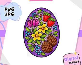 Native Floral jpg png Instant download, printable art,  sublimation design