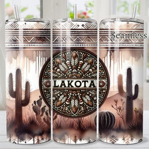 Lakota Indigenous png native Tumbler Wrap Sofortiger Download für 20 oz 9,2 x 8,3 skinny Tumbler, Sublimationsdesign