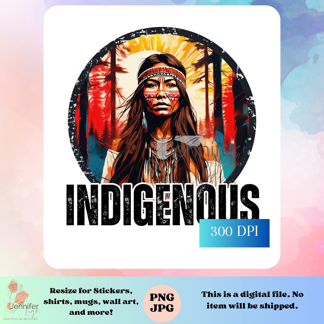 Indigenous Women Jpeg Png Native Digital Download for Sublimation ...