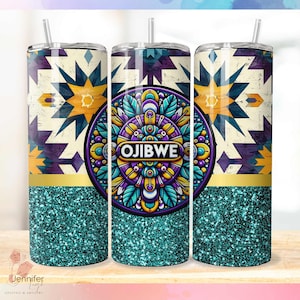 Ojibwe Indigenous PNG Tumbler Wrap native Instant Download For wall art, Sublimation use