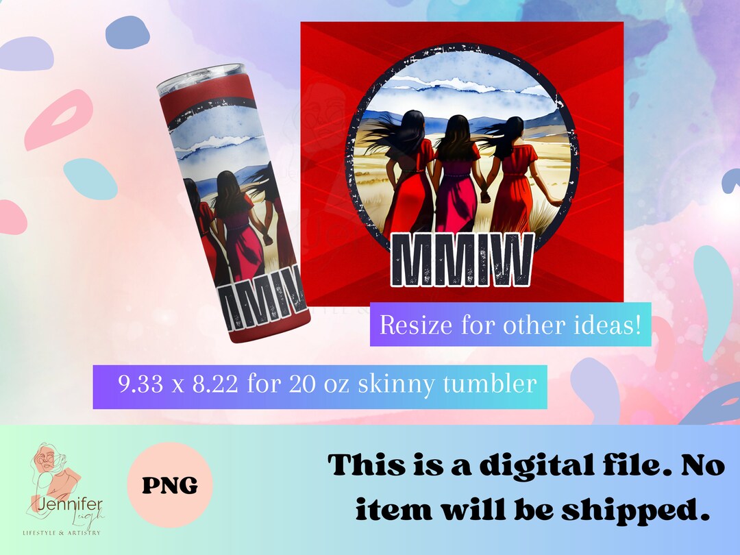 Indigenous Women MMIW Indigenous Png Native Digital Download for 20 Oz ...