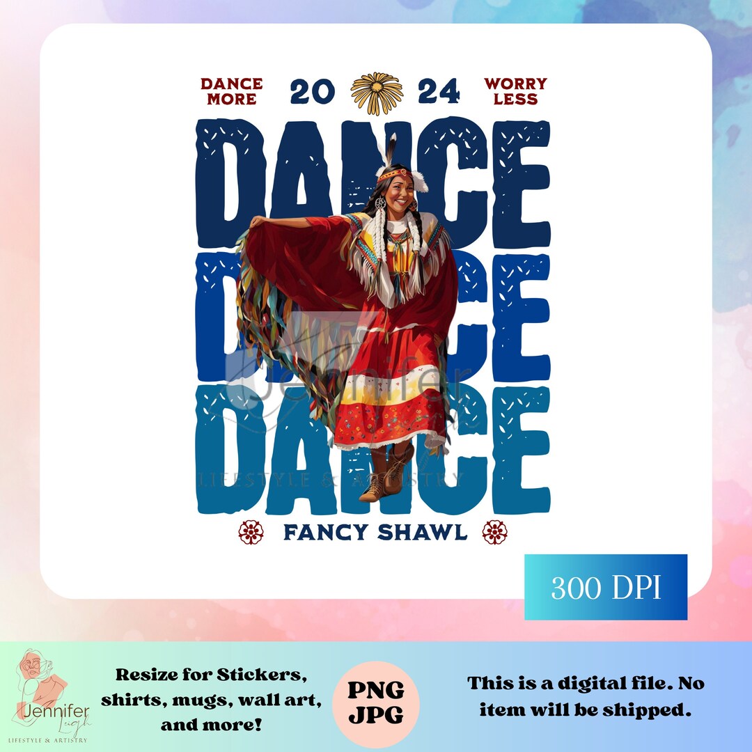 Dance Fancy Shawl Indigenous Png Jpeg Native Digital Download for ...