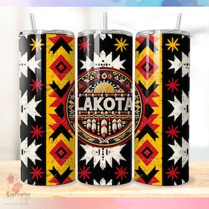 Lakota Indigenous png native Tumbler Wrap Sofortiger Download für 20 oz 9,2 x 8,3 skinny Tumbler, Sublimationsdesign