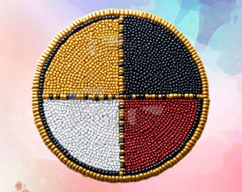Indigenous Bead Round Art Style PNG native Digital Downloads for shirts vinyl sublimation, printable art