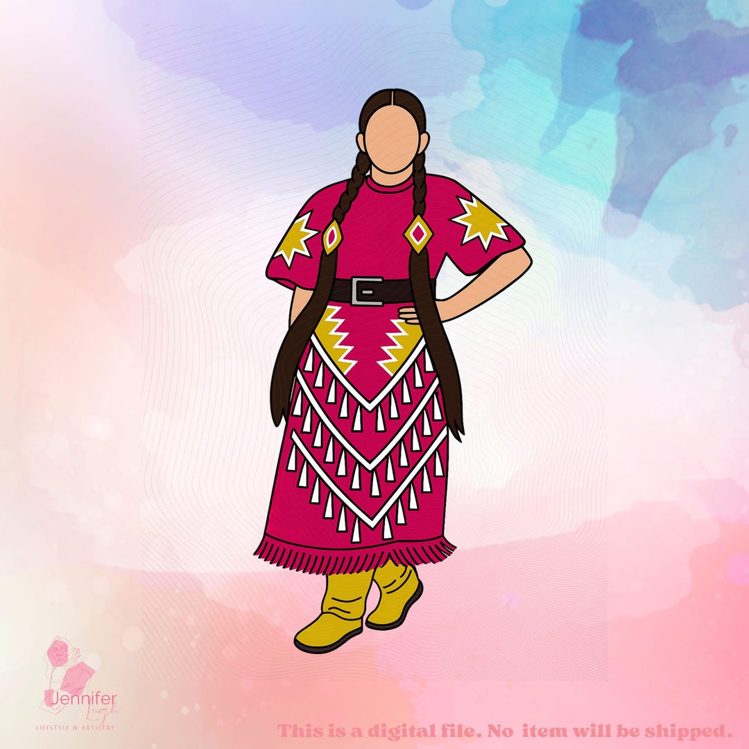 Jingle Dress Dancer Indigenous JPG PNG Native Digital Download for ...