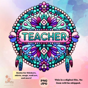 Indigenous Teacher png jpeg Native designs digital download for sublimation, printable art
