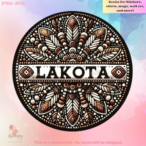 Lakota Indigenous PNG native Instant Download For wall art, Printable Heat Press, Sublimation use