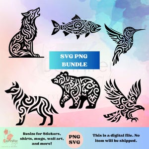 Animal SVG PNG native Digital Download for sublimation, cricut vinyl, printable