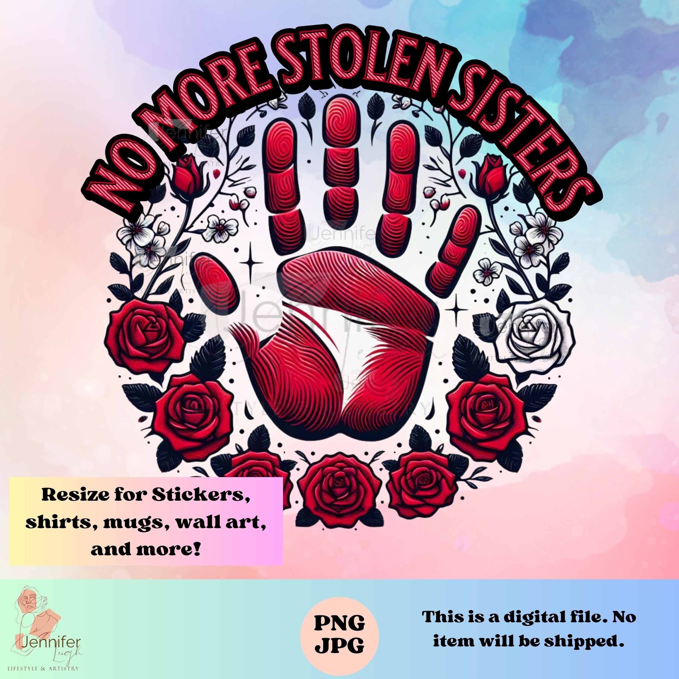 MMIW No More Stolen Sisters Red Hand Indigenous Jpg Png Native