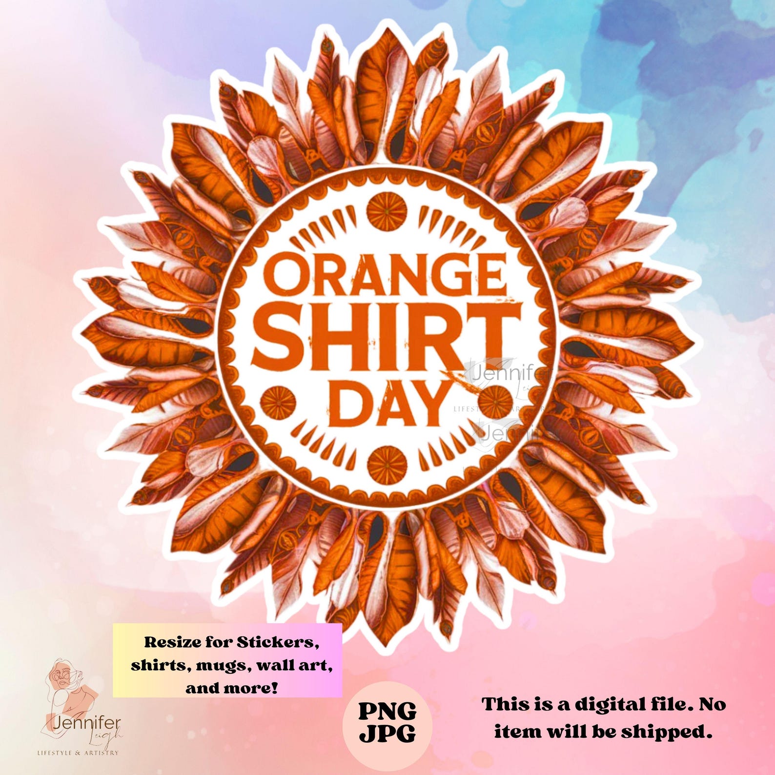 Orange Shirt Day Indigenous Design. Instant Native Digital Download ...