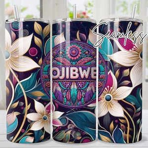 Ojibwe Indigenous PNG Tumbler Wrap native Instant Download For wall art, Sublimation use