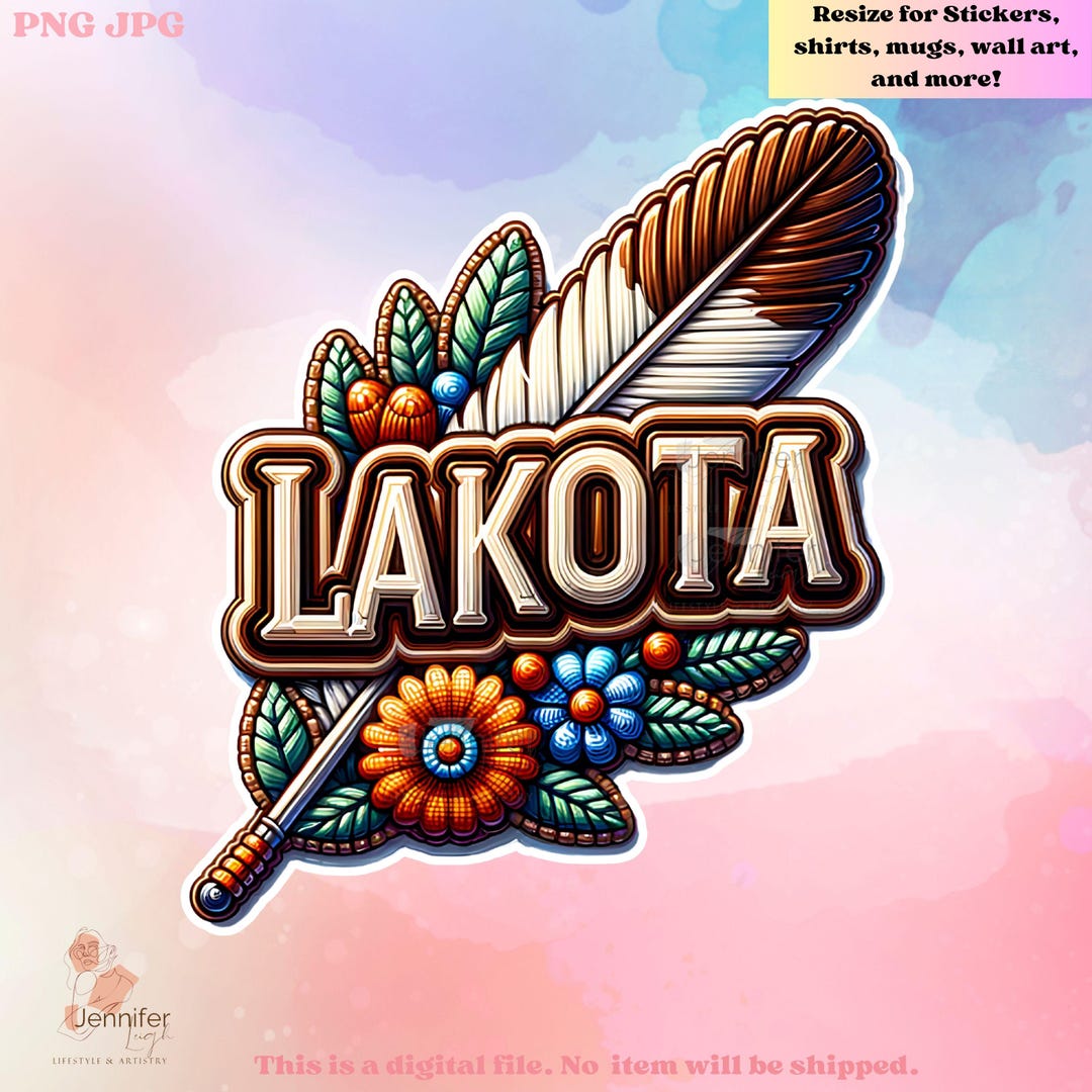 Lakota Indigenous PNG Native Instant Download for Wall Art, Printable ...