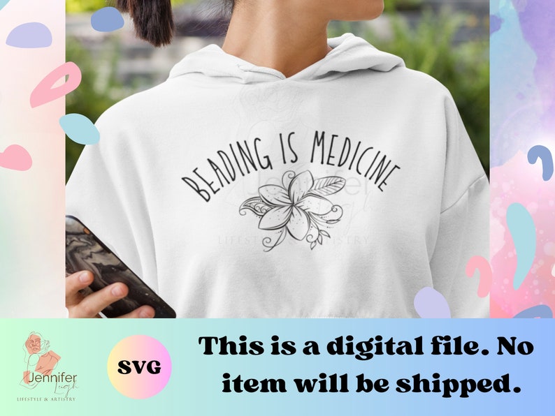 Indigenous Beading is Medicine Svg Png Native Digital Download for