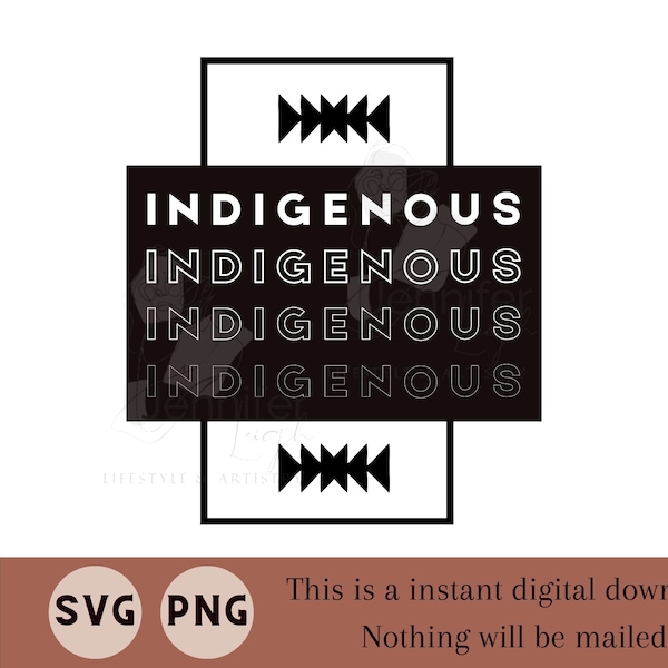 Indigenous SVG PNG Digital Download