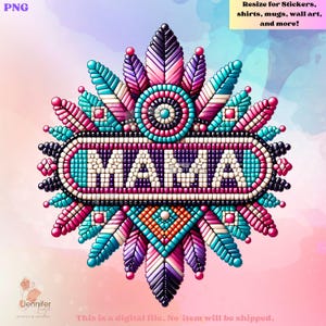 Native Mama indigenous PNG native digital Download designs for printables, sublimation
