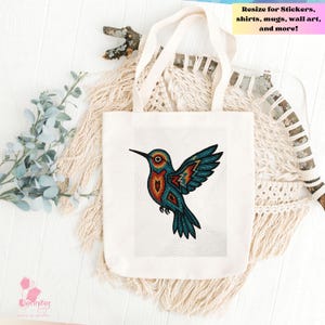 Indigenous Hummingbird png native instant download, printable art,  sublimation design