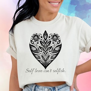 Self care isn't selfish Native Heart SVG PNG Indigenous owned instant Digital Download