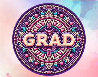 Indigenous grad round PNG native digital download for printable art, sublimation design