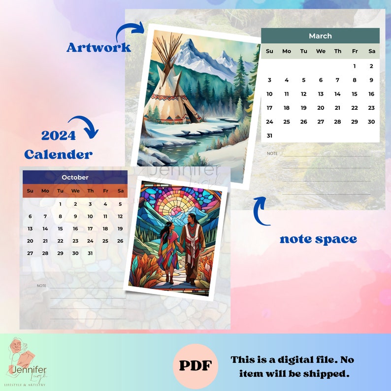 Indigenous 2024 Calendar PDF Bundle Native American Designs Etsy Hong