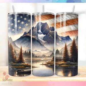 Fishing american tumbler wrap png Instant download for 20 oz 9.2 x 8.3 skinny tumbler, sublimation design
